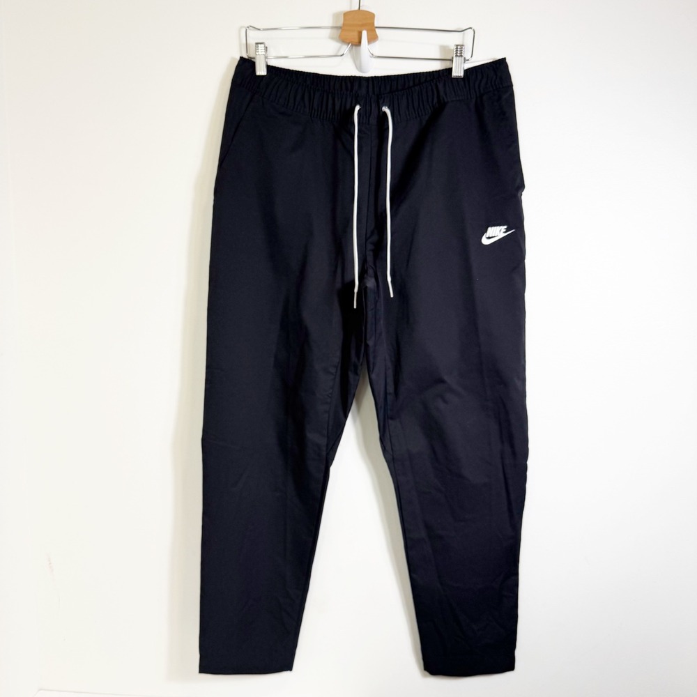 Nike Woven Pants Mens Large Black Standard Fit Taper Leg Regular CU4325-010